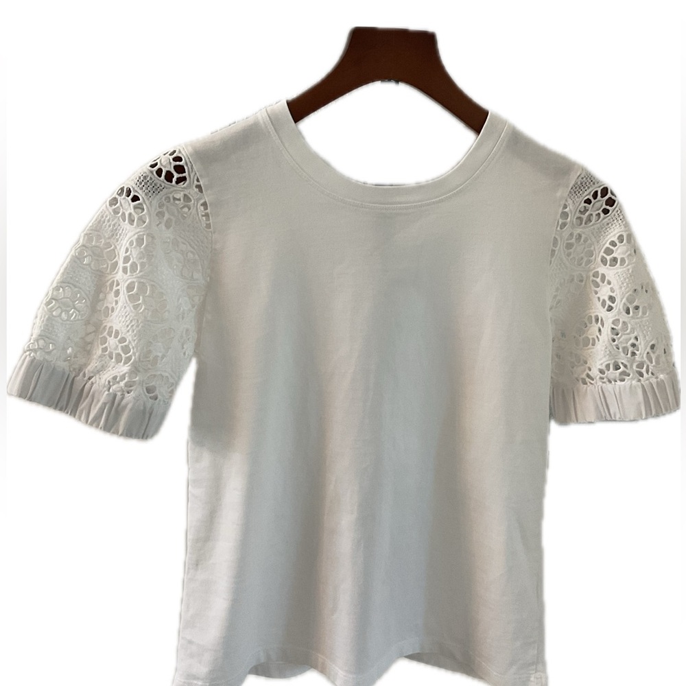 Amaryllis Upgrade on the White T, With decorative sleeves.